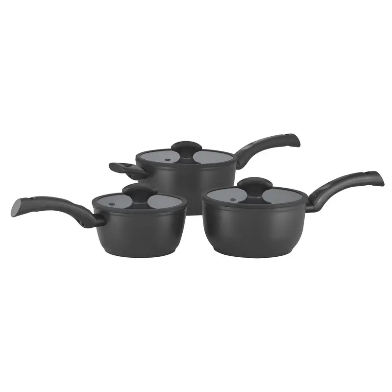 3-Piece Salute Saucepan Set – Premium Non-Stick Aluminium Cookware 1