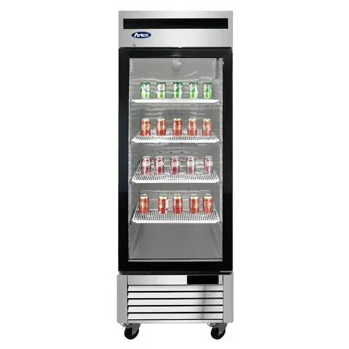 Atosa Mcf8701Grl Single-Section Bottom-Mount Freezer Merchandiser – 27" W × 31.75" D × 83.125" H 1
