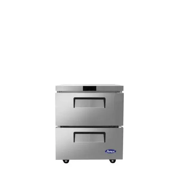 Atosa Mgf8420Gr Rear-Mount Undercounter Freezer – Single Section, Dual Drawers, Reach-In Design 1