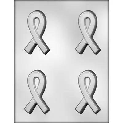 Awareness Ribbon Chocolate Mold – 3 3/8-Inch Silicone-Free Tray For Soap, Plaster & More 1