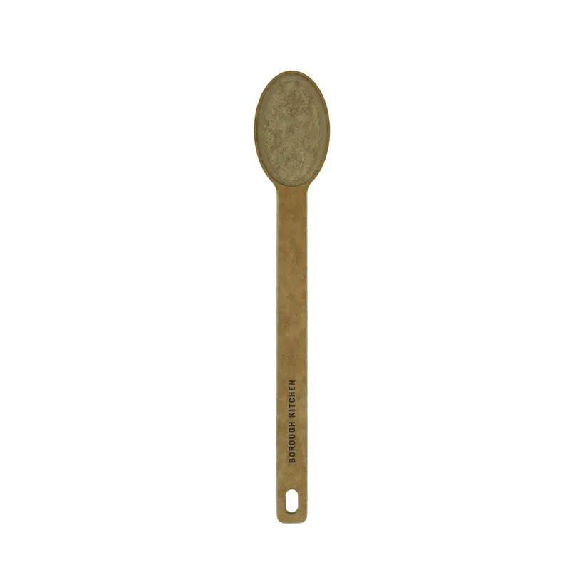 Borough Kitchen Solid Wood Cooking Spoon – Rich Brown Grain 1
