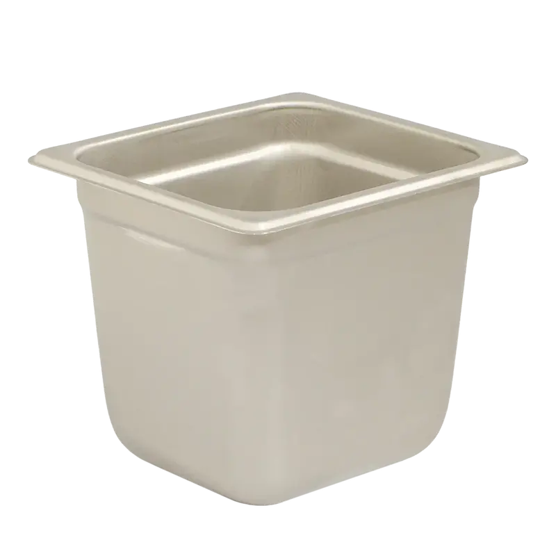 Browne 1/6-Size Solid Steam Pan – 6" Deep, Medium-Weight Stainless Steel (Model 5781606) 1
