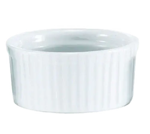 Browne 5-Ounce Ribbed White Ramekin – Pack Of 12 | 564021W 1