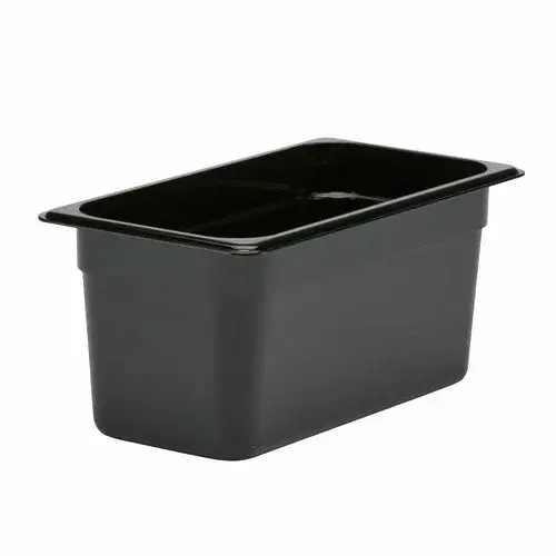Cambro 36Cw110 – 1/3-Size Black Polycarbonate Food Pan, 5.6 Qt, 6-Inch Depth 1