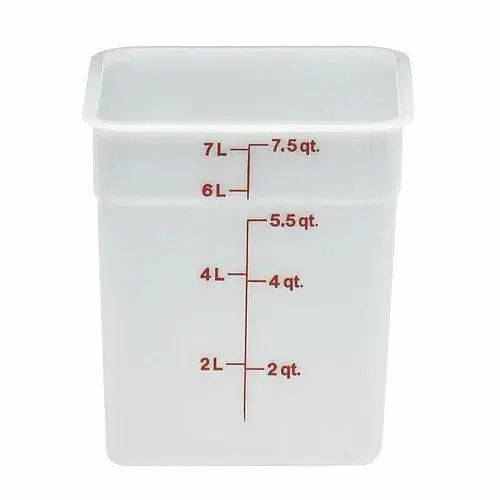 Cambro 8Sfsp148 Camsquarer Container – 8-Quart Red Polyethylene Food Storage Box 1