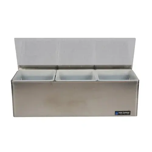 Carlisle B6183L Ez-Chill Garnish Center – 18" W X 5.375" D X 5.875" H 1