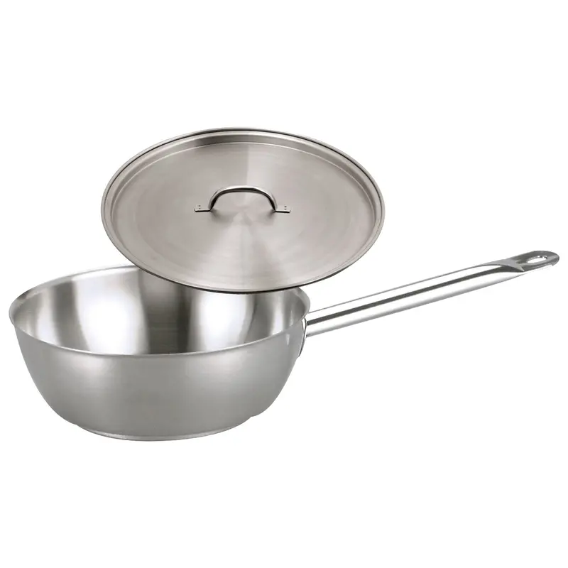 Chef Inox Elite Large Saute Pan – 5.5L, Even-Heat Stainless Construction 1