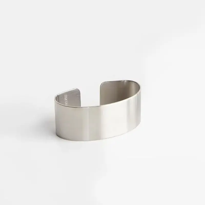Cutipol Brushed Stainless Steel Napkin Rings – Modern Minimalist Design 1