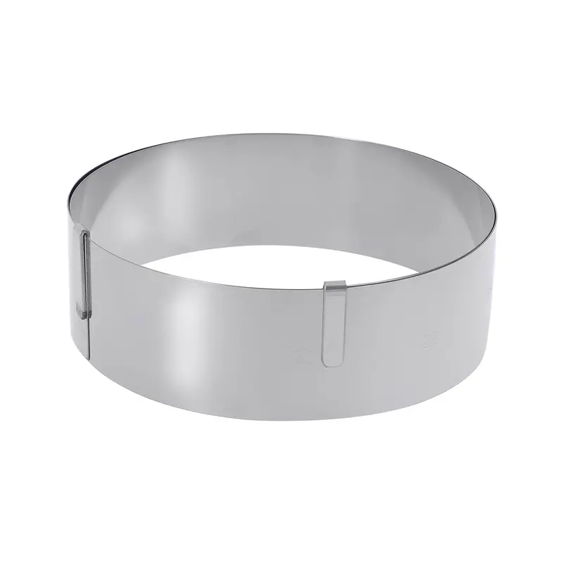 De Buyer Expandable Pastry Ring – Spring-Loaded Stainless Steel Ring (6.5 Cm Diameter) 1