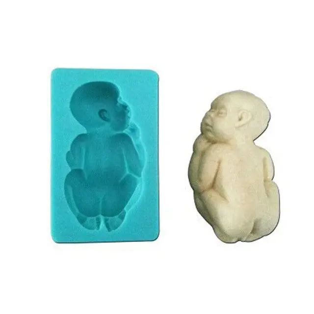 Detailed Large Baby Fondant Mold For Gender Reveal And Baby Shower Cakes 1