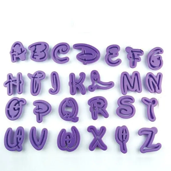 Disney-Inspired Alphabet & Number Cookie Cutter Set – 36-Piece Uppercase Collection 1