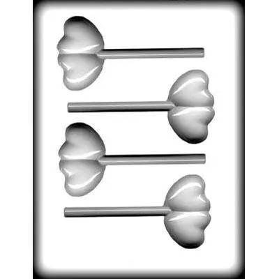Double Heart Hard Candy & Lollipop Chocolate Mold – Free Us Shipping 1