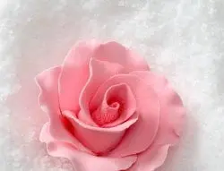 Elegant Pink Formal Rose Decor – Trio Of Handcrafted Sugar Flowers 1