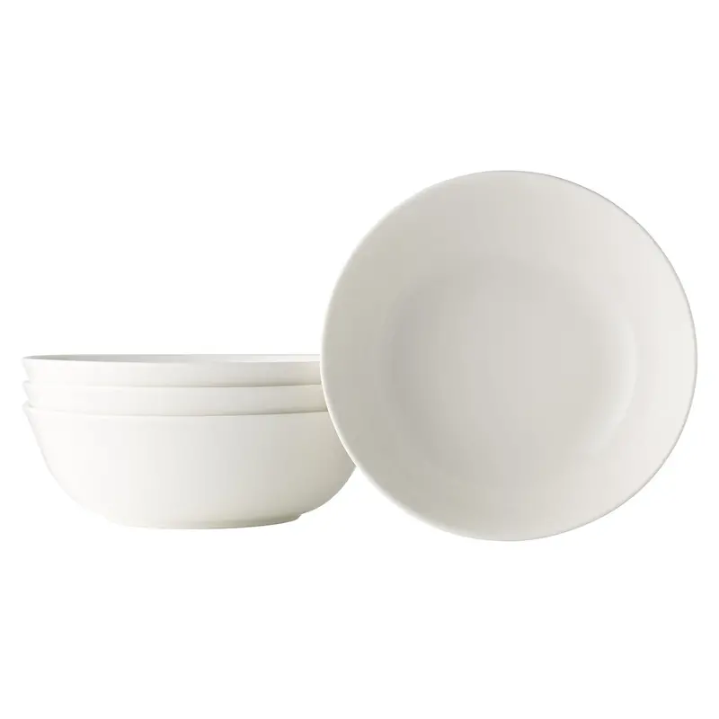 Everyday By Adam Liaw Soup Bowls – 17Cm Wide-Rim Ceramic Bowls For Broths & Sides (Set Of 4) 1