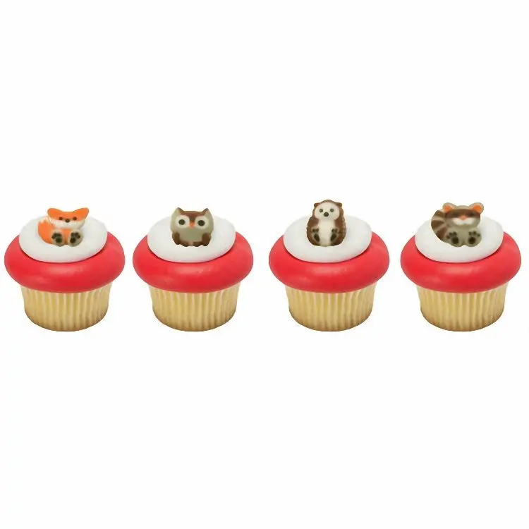 Forest Friends Assorted Edible Cake Toppers And Decorations 1