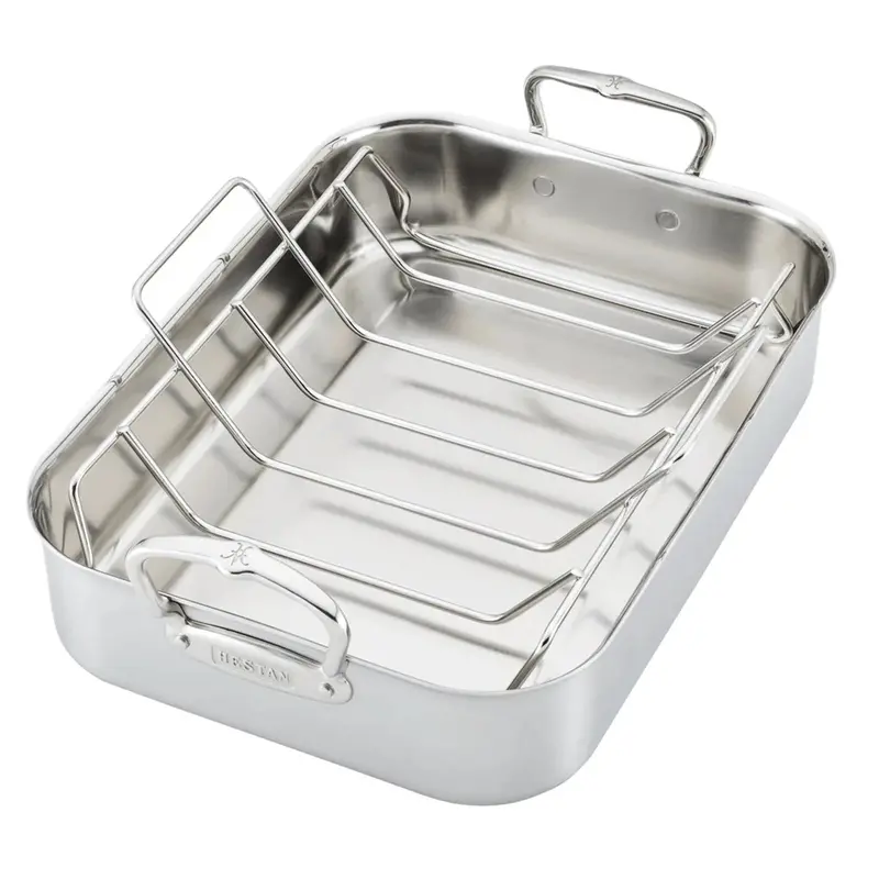 Hestan Probond Classic Roasting Pan With Rack – Heavy-Duty Stainless Steel 1