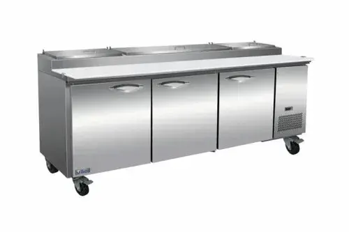 Ikon Ipp94 Triple-Section Pizza Prep Table – 32 Cu. Ft. Refrigerated Layout 1
