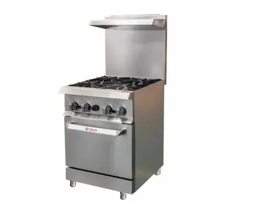 Ikon Ir-4-24 Four-Burner Commercial Range – 30,000 Btu Per Burner 1