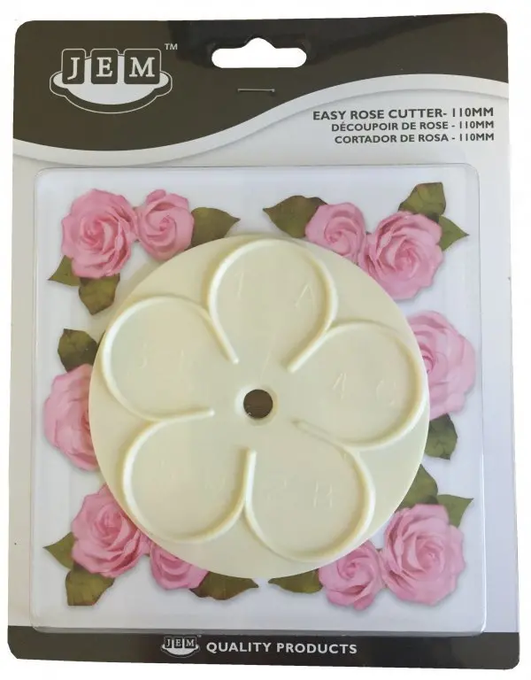 Jem Easy Rose Cutter – 110 Mm Fondant And Gumpaste Flower Shaping Tool 1