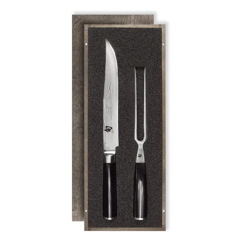 Kai Shun Classic Japanese Carving Knife And Fork Set 1