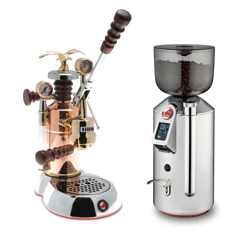 La Pavoni Esperto Edotto Espresso Machine + Cilindro Prosumer Grinder 1