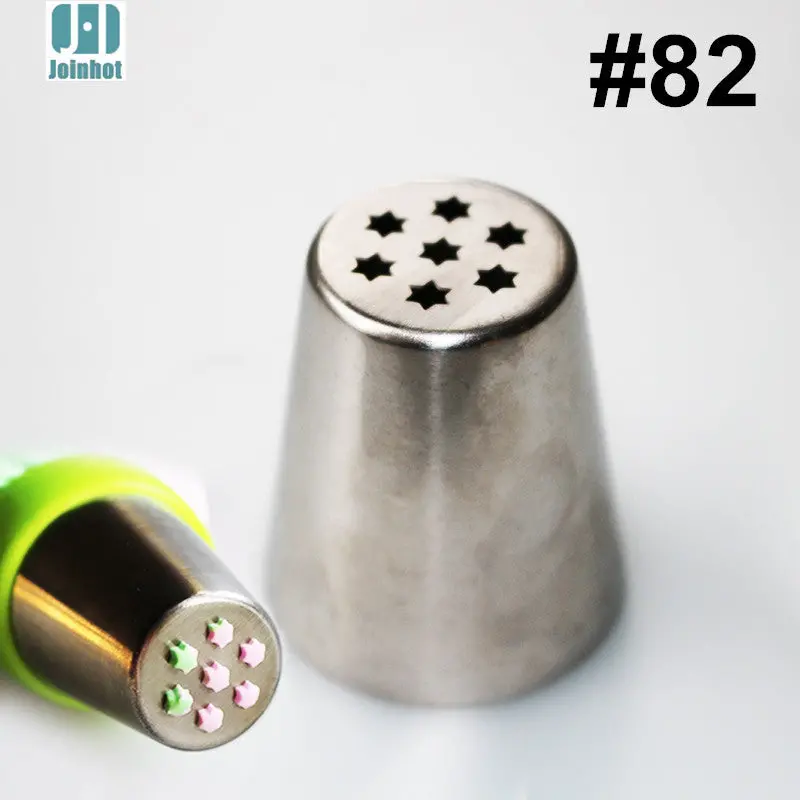 Large Stamen & Star Russian Piping Tip #82 (Stainless Steel) 1