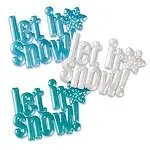‘Let It Snow’ 4" X 3" Winter-Themed Cake Lay-On Decor 1
