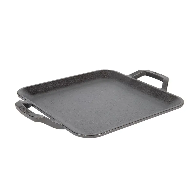 Lodge Chef Collection Square Griddle – 28Cm (11”), Dual Handles, Cast Iron 1