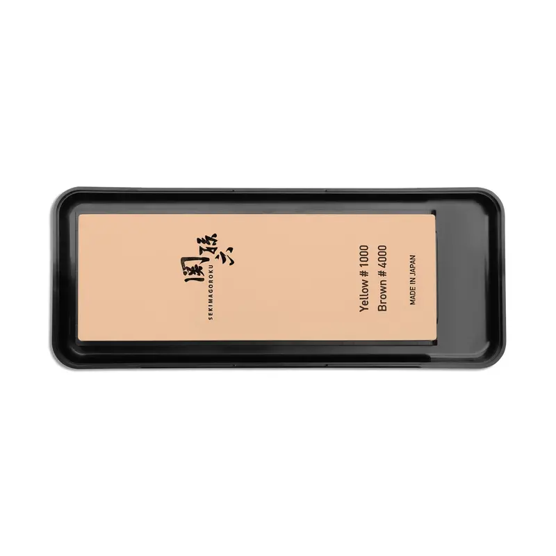 Magoroku Dual-Grain Whetstone (1000/4000 Grit) – Kai Seki Sharpening Stone 1
