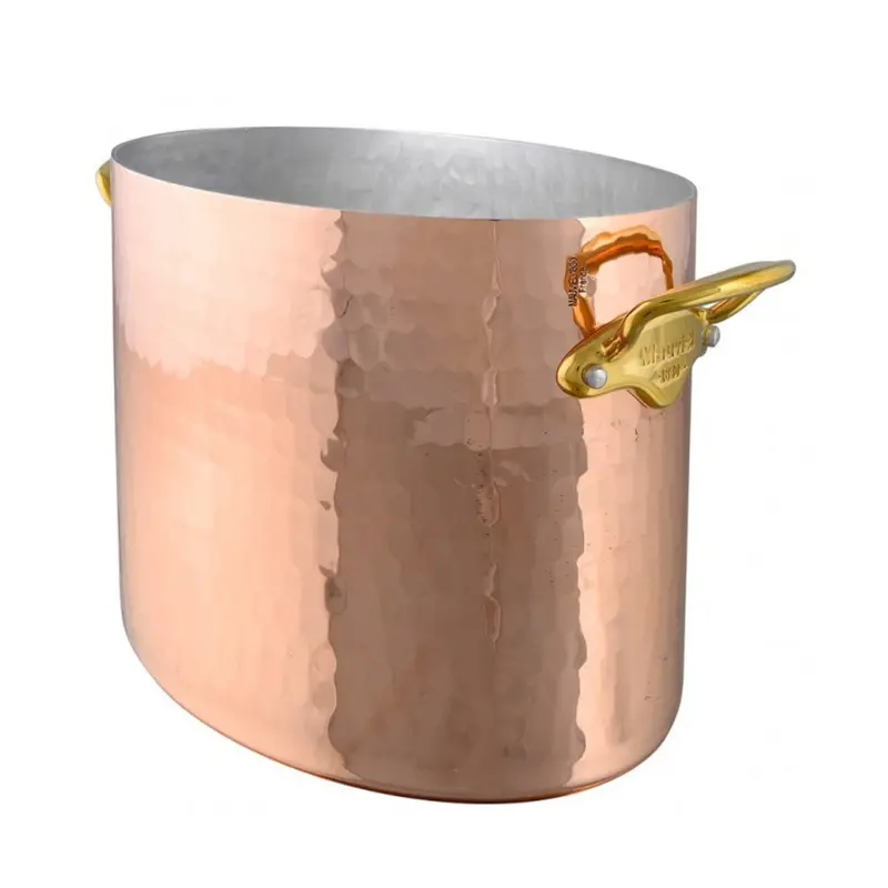 Mauviel M'30 Oval Copper Champagne Bucket – Holds Two Bottles, Handcrafted Finish 1