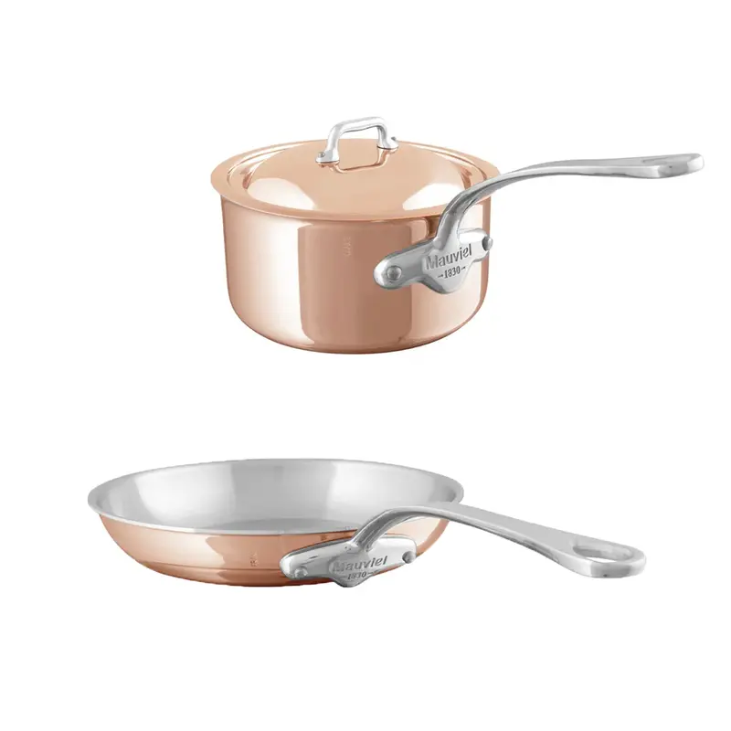 Mauviel M'6S Induction-Compatible Copper Cookware Set (2-Piece) 1