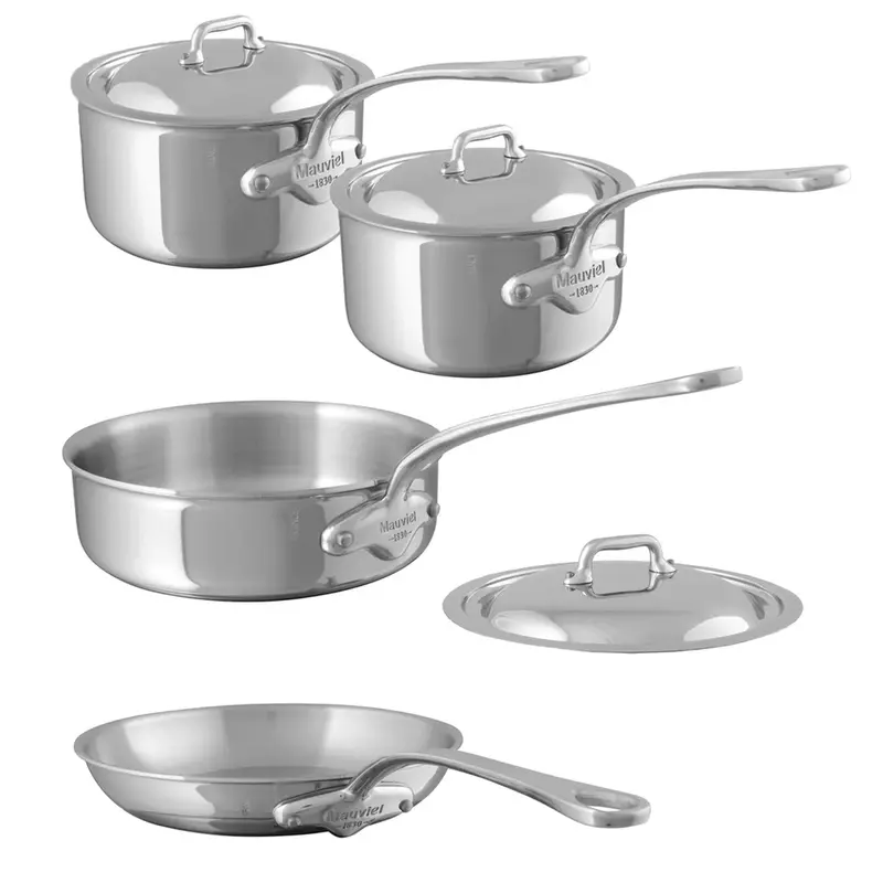 Mauviel M'Cook 4-Piece Stainless Steel Cookware Set 1