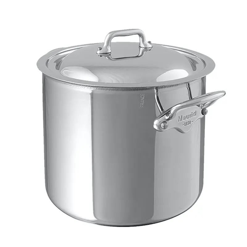 Mauviel M'Cook Stainless Steel Stockpot With Lid 1