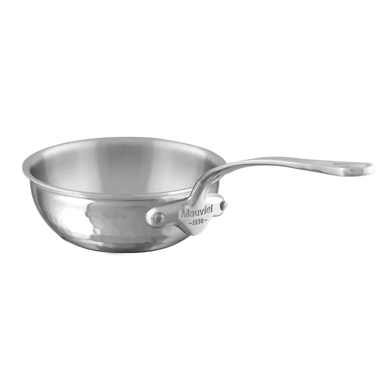Mauviel M'Elite Copper Saute Pan – Curved, Flared Design For Enhanced Control 1