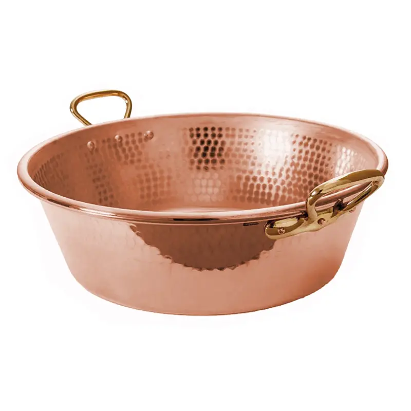 Mauviel M'Passion Hammered Copper Jam Pan – 36 Cm With Bronze Handles 1
