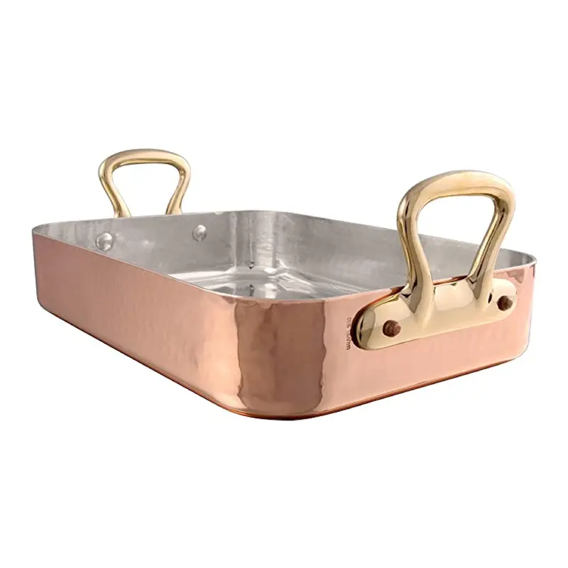 Mauviel M'Tradition Tin-Lined Copper Roasting Pan – 35 X 25Cm 1