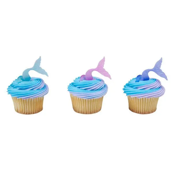 Mermaid Tail-Themed Cupcake Rings For Themed Dessert Displays 1