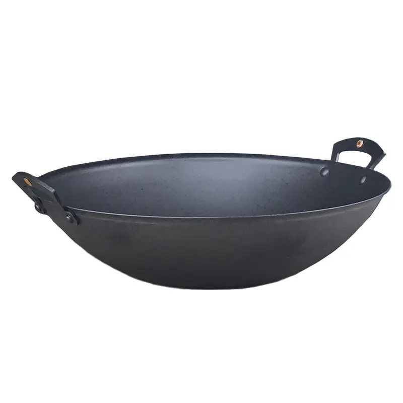 Netherton Foundry Dual-Handle Carbon Steel Wok (13" / 33Cm, No Lid) 1