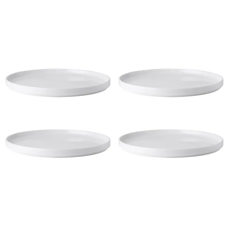 Noritake Stax Classic Dinner Plates – 24.5Cm, Set Of 4 Sleek Stackable Tableware 1