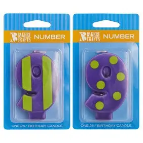 Number 9 Birthday Candle – 2.75 Inches Tall 1
