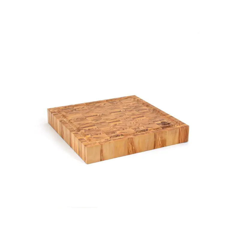 Olivewood End-Grain Carving Board – Natural Grain Finish 1