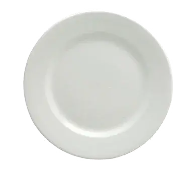 Oneida Buffalo Rolled-Edge Dinner Plate – 8.125" Diameter, Bright-White Porcelain 1