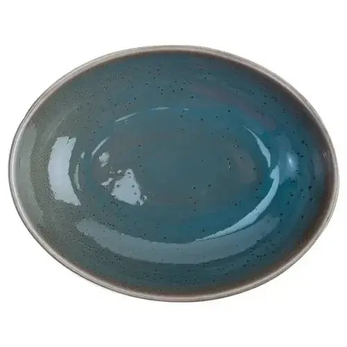 Oneida Terra Verde 10.5" Round-Oval Mixing Bowl – Dusk Porcelain 1