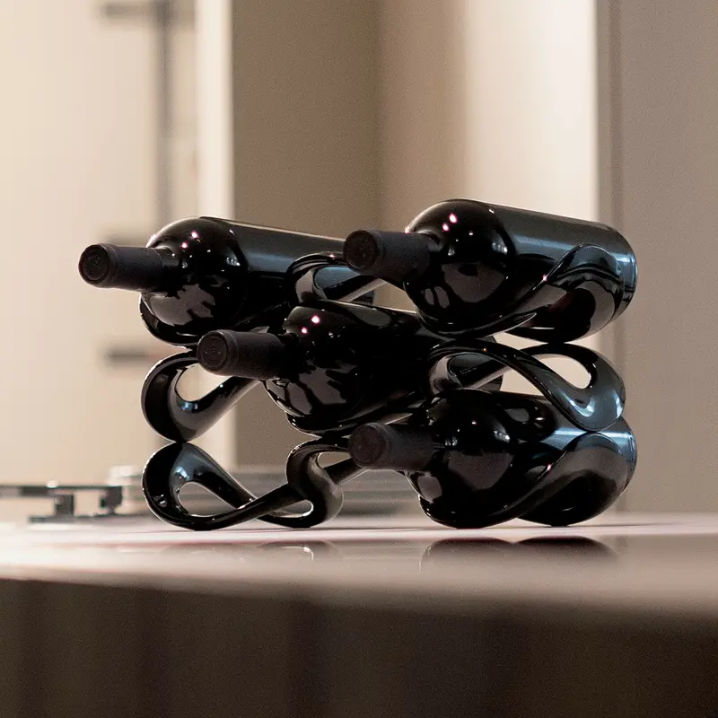 Pascal Modular Wall-Mounted Wine Rack – Natural Wood Finish 1