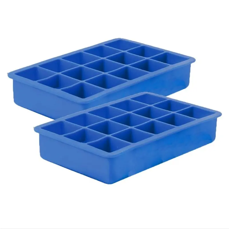 Perfect Cube Measuring Cups – Two-Pack In Navy Blue By Borough Kitchen 1