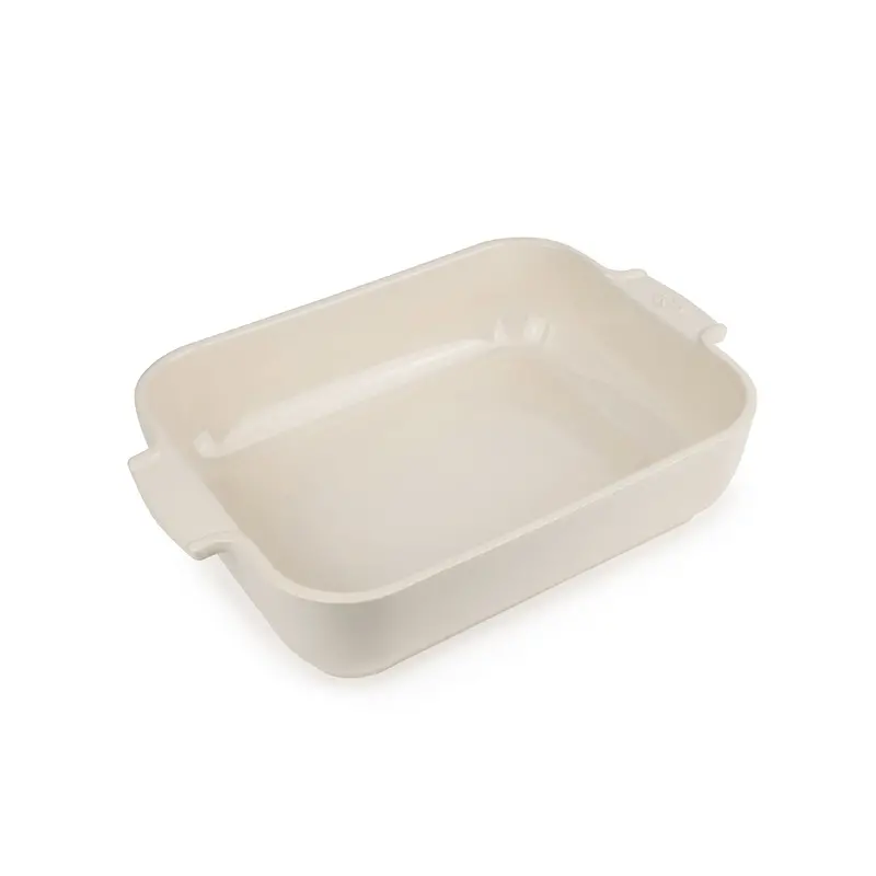 Peugeot Appolia Ecru Ceramic Rectangular Baking Dish 1