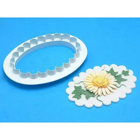 Pme Oval Plaque Cutter – 165Mm, Ideal For Fondant, Gumpaste & Clay Crafts 1