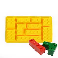 Set Of 10 Interlocking Brick Silicone Molds – Versatile Candy & Soap Casting 1