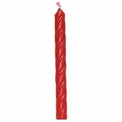 Set Of 24 Red Spiral Celebration Candles – 2.25-Inch Birthday Candle Assortment 1