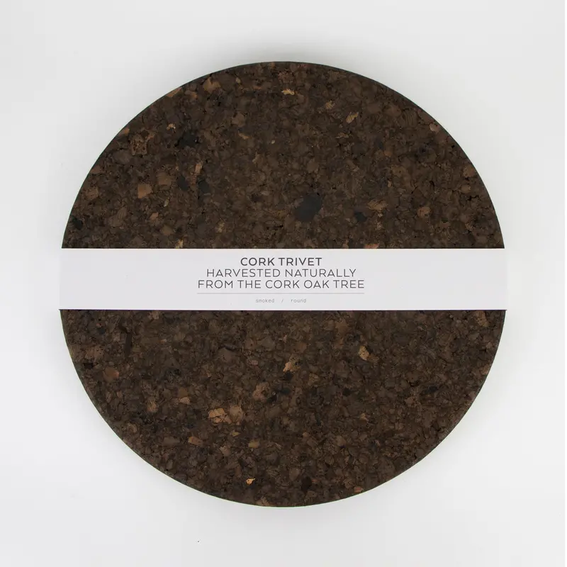 Smoked Cork Heat-Resistant Trivet For Serving And Protection 1